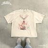 Cottagecore Deer Tee Whimsical Forest Animal Shirt Vintage Floral Antler Graphic Tee Earthy Boho Gift for Nature Lovers