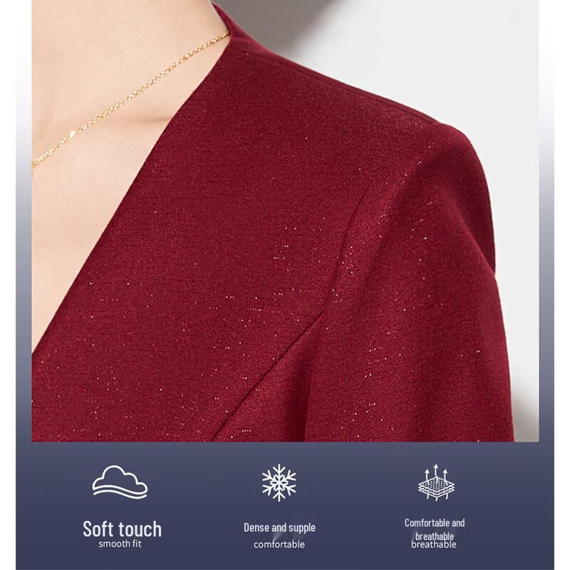 Teluoman Women's Two-Piece Formal Suit Set