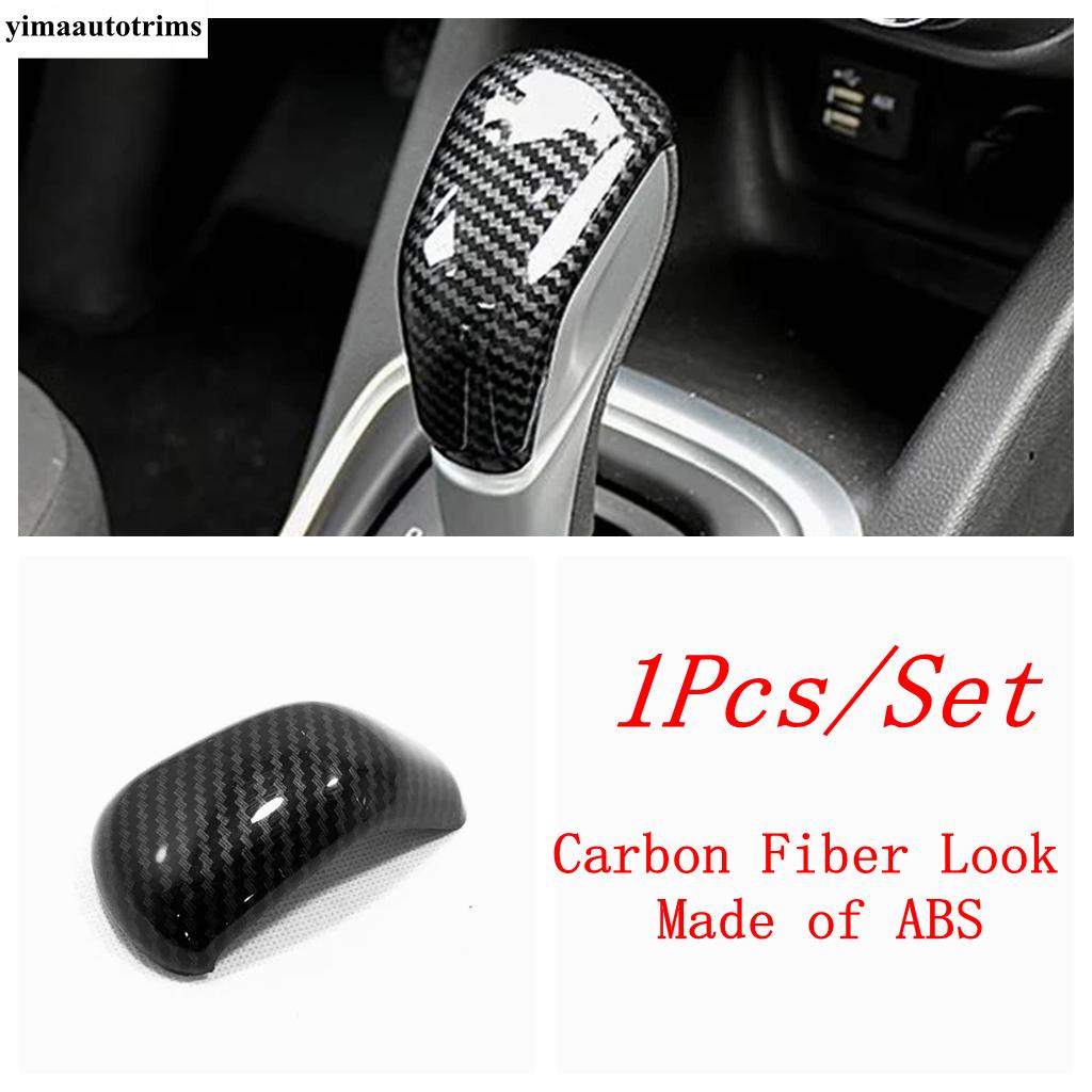 Transmission Gear Shift Shifter Knob Gear Head Handle Cover Trim For Chevrolet Tracker Trax - Carbon Fiber Accessories
