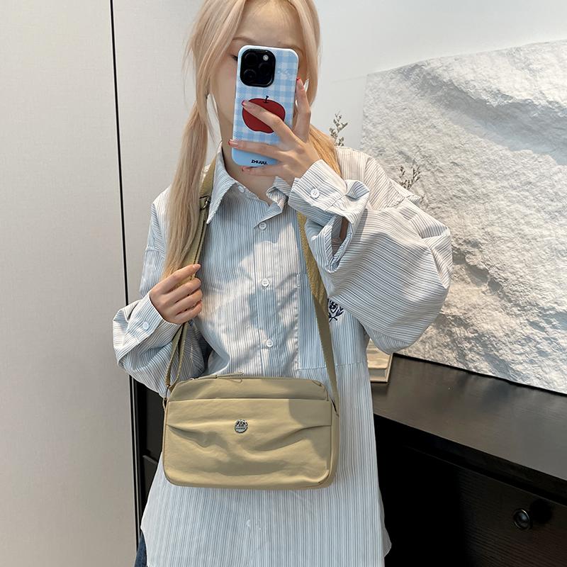 Vanntett dameveske i nylon med flere lag, crossbody-veske, damehåndveske med stor kapasitet, lommebok, uformell skulderveske, putepose