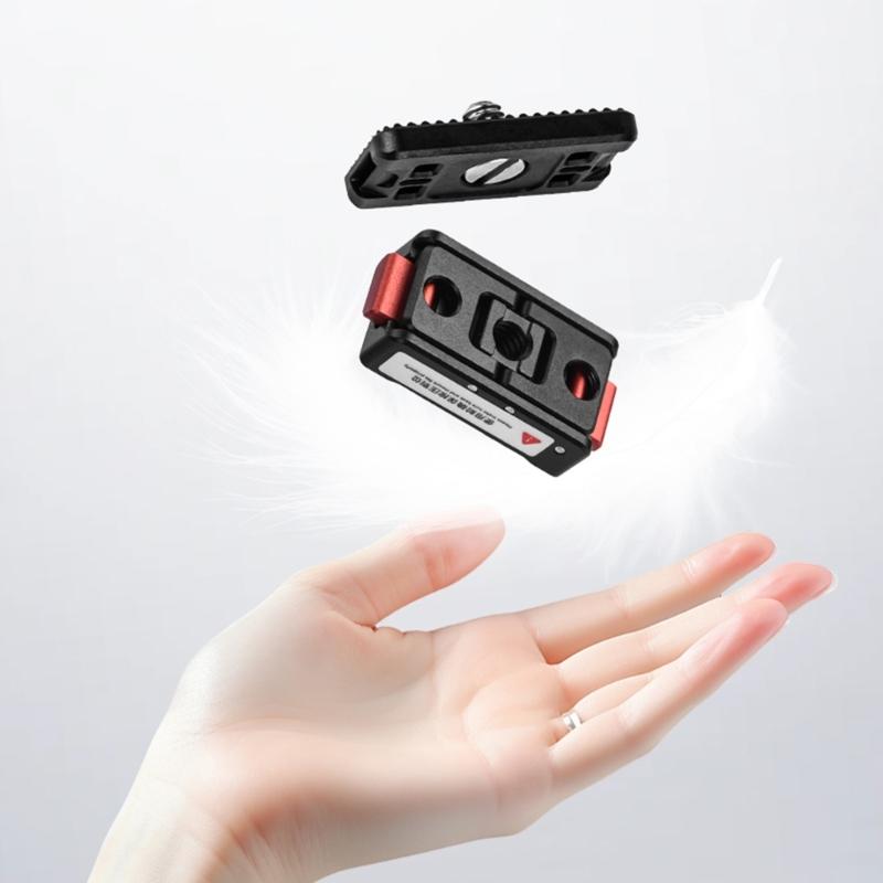 Magnetic Mounting Bracket For 1/4 Tripods Accessories Aluminum Construction Foldable Quick Detach