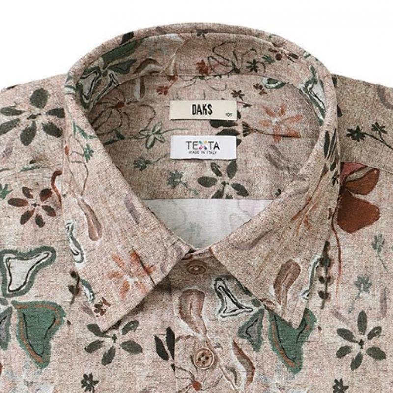 Daks 100 Cotton Floral Motif Regular Fit Casual Shirt Dma1shcl130w1