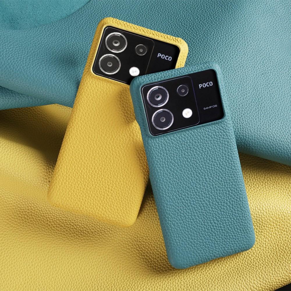 For POCO X6 Pro Case Business Genuine Leather Cover For Poco F5Pro POCO X7Pro Mi14Pro 13T 12Pro 12T Back Coque Shockproof Funda