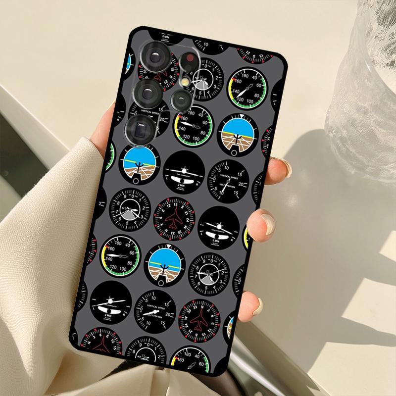 Aviation Aeroplane Pilot Cockpit Case For Samsung Galaxy S22 S21 Ultra Note 20 S8 S9 S10 Note 10 Plus S20 FE S21 FE Cover