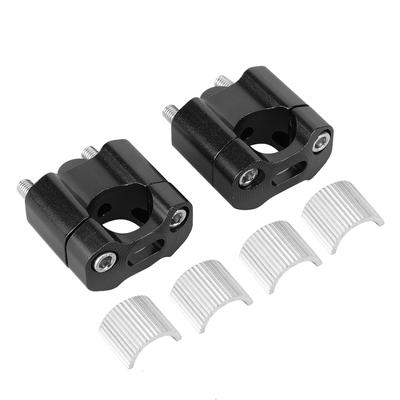 Paar 22mm28mm 18in 78in Motorrad Lenker Montieren Schellen Riser Adapter CNC Aluminium AlloyBlack