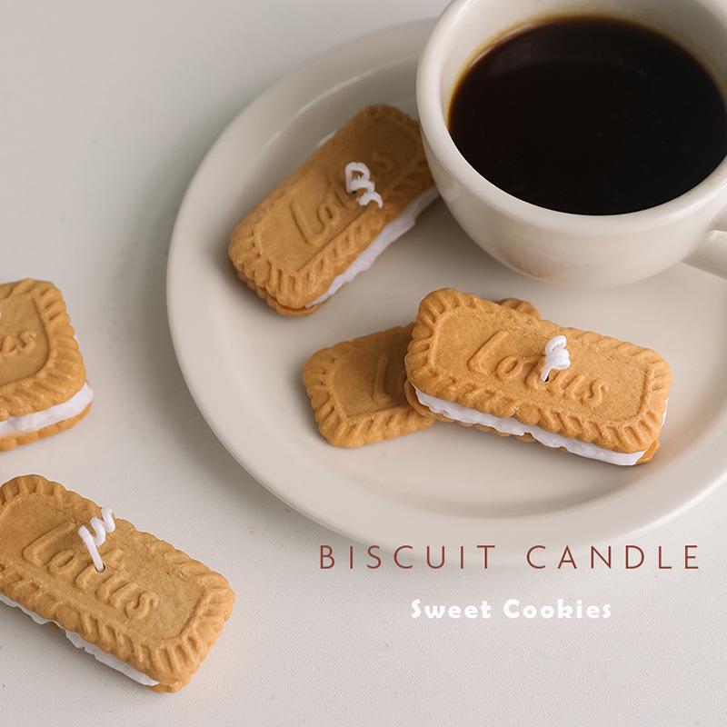 Caramel Cookie Soy Wax Candle - Creative Wedding Favors with Aromatherapy Gift Box