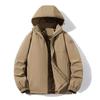 New Down Jacket Men's Winter Thickened Warm Cotton Coat Loose Large Size Removable Hooded Top Jacket
