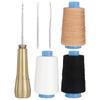 1set Professional Sewing Awl and Leather Thread Kit, DIY Leather Canvas Fixing Repairing Kit, Manual Leather Craft Sewing Tools