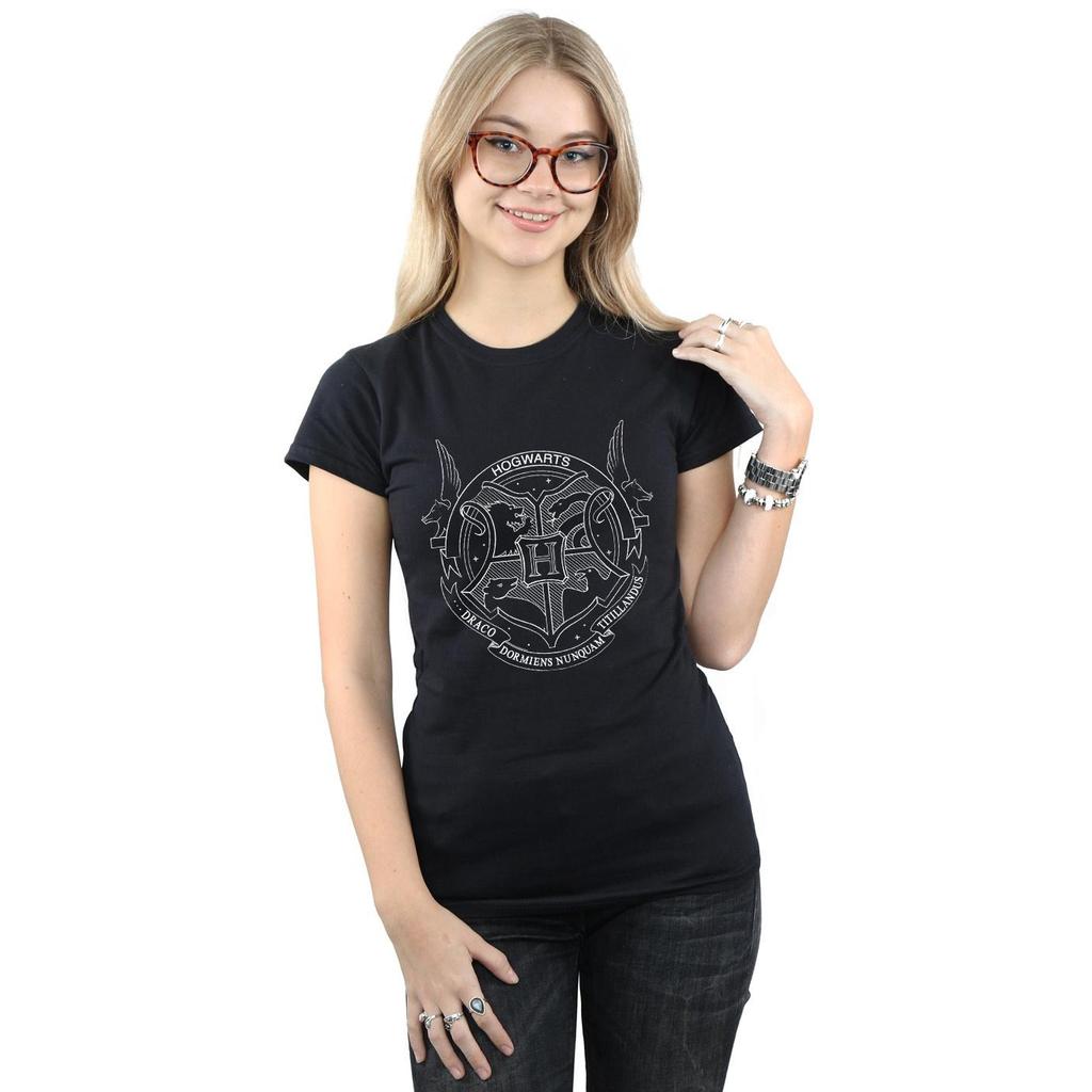 Harry Potter Womens/Ladies Hogwarts Seal Cotton T-Shirt