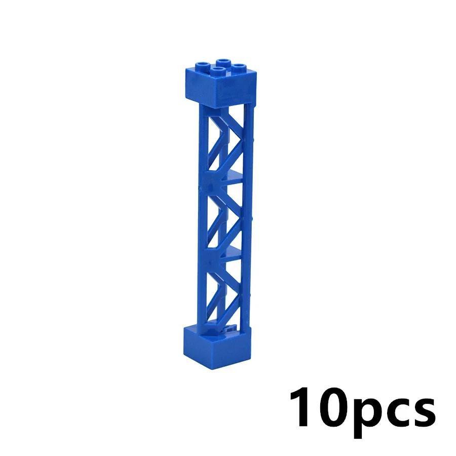 

Non-Toxic Compatible 95347 Pillars Bricks Lattice Tower 2X2X10 Support Baseplate Bridge Girder Bracket Building Block Part Column Toys