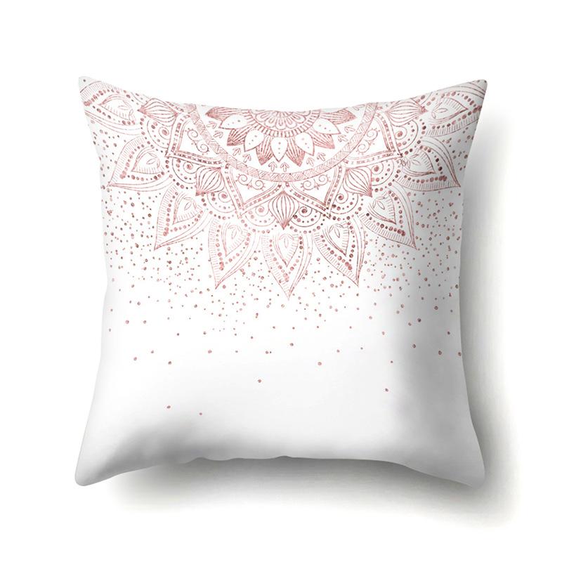 Polyester Pillow Case Automobile Decoration Home Print Pillow Case Automobile Sofa Waist Cushion Cover