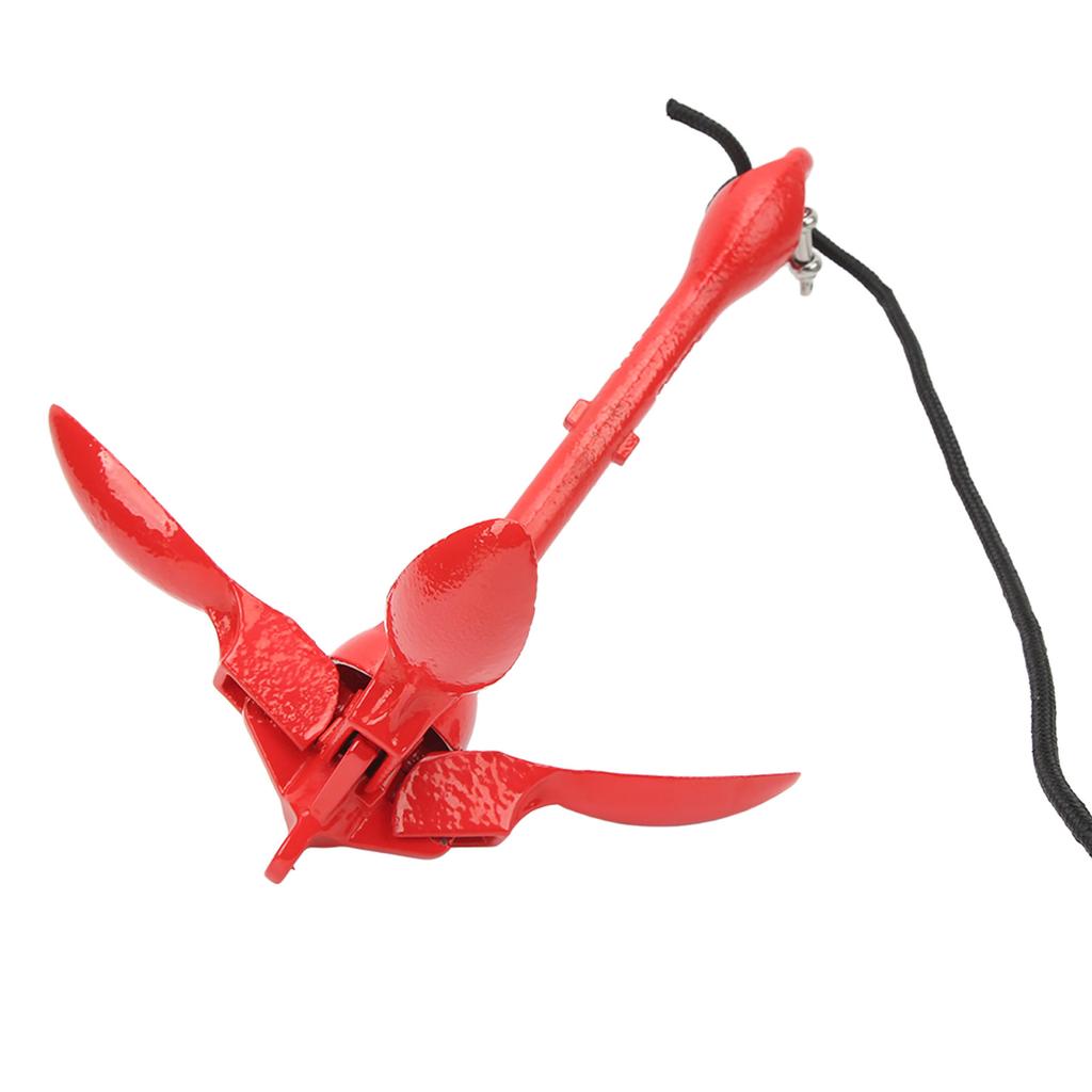 Boat Anchor with 39.4ft Tow Rope Carrying Bag Carbon Steel Foldable Grapnel Anchor for Kayak Marine