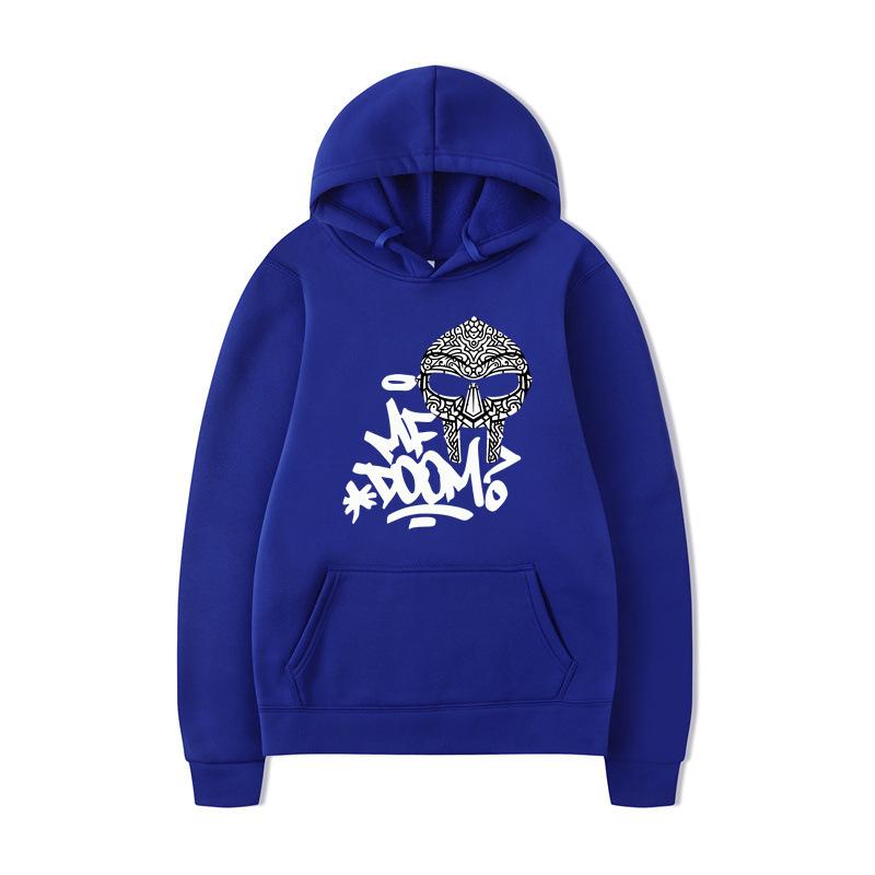 ME DOOM Printed Men's Autumn and Winter New Hoodie Brand Hoody Clothes Vintage Fashion Long Sleeve Pullovers