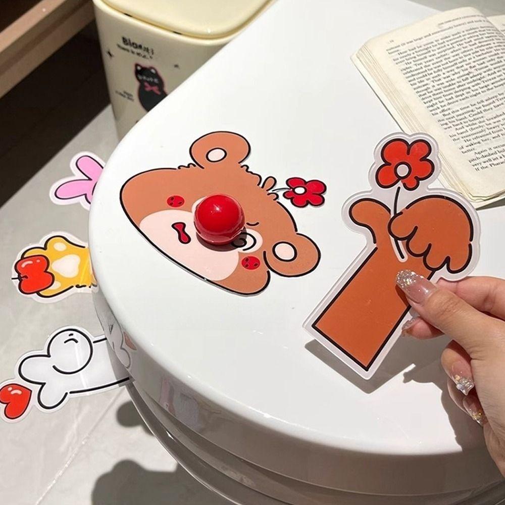 Cartoon Toilet Seat Lid Lifter Traceless Toilet Seat Cover Lifter  Bathroom Accessories