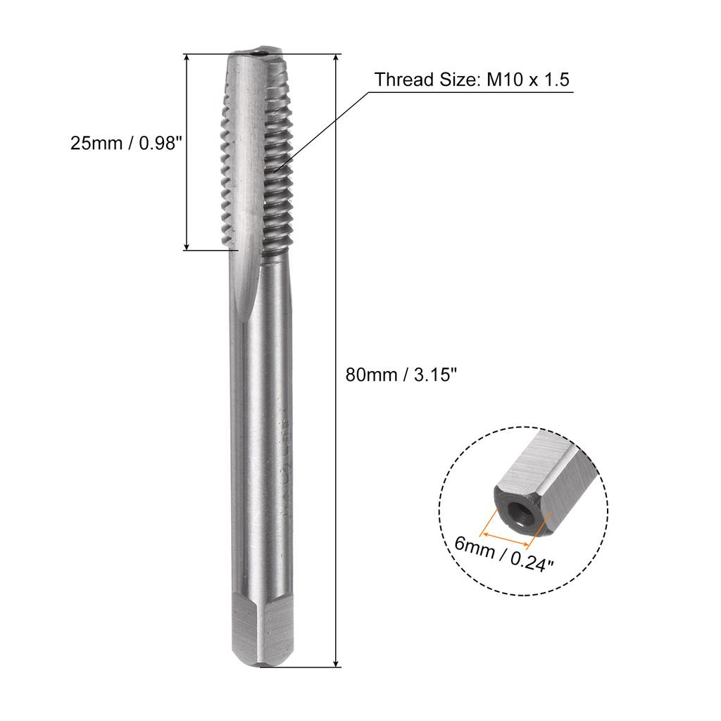 3pcs Thread Tap HSS 6542 Hand Tap Set Taper/Plug/Bottom Thread Screw Taps Tapping Tools 1/4-20 1/2-13 UNC M3 M4 M5 M6 M8 M10 M12
