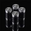 4Pcs Volkswagen Car Tire Decoration Carbon Fiber Wheel Valve Stem Caps Badge for VW Golf 7 Passat MK4 Scirocco CC 4 Motion Caddy