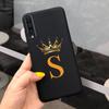 For Samsung Galaxy A50 A50S A30S Case Silicone Letters Crown Back Cover Phone Cases For Samsung A50 A 50 30 S A307F A507F Fundas