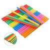 Colorful Straws Drinking Smoothie Flat End Multi Color Oversized