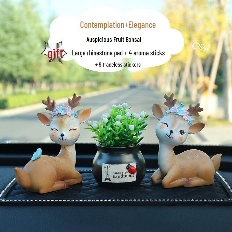 Deer Car Ornament: Stylish and Unique Interior Decoration for Men and Women