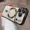 Luxury Plating Transparent Soft TPU Magsafe Case for iPhone 17 Pro Max Air 13 14 15 16 12 11 Pro Max 16E Plus Silicone Cover
