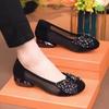 New Style Mesh Single Shoes with Matte and Hollow Mesh Surface for Women
