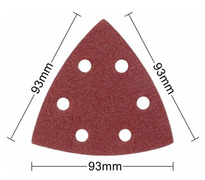 Sandpaper 93x93 Velcro Delta for Wood, Plastic, Paints, Size 240
