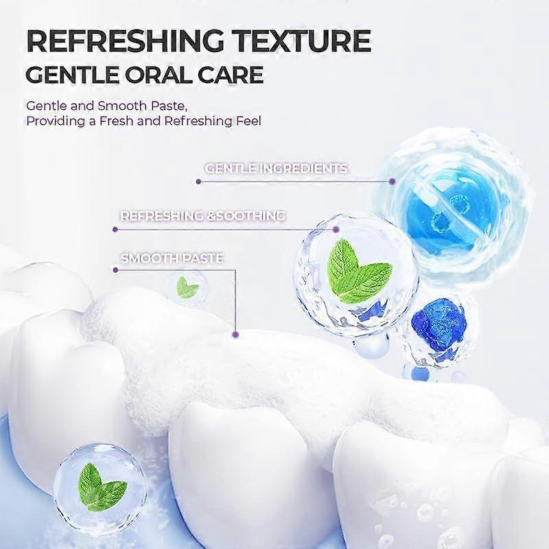 Tooth Refresh Toothpaste, Fresh Breath Whitening Toothpaste, Natural Oral Care & Enamel Repair, Helps Remove Coffee, Tea & Wine Stains, Fresh Minty Fl