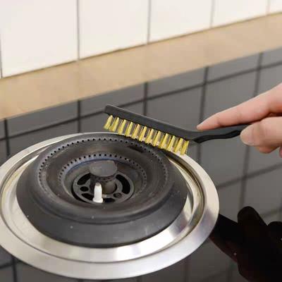 1 Piece of Wire Brush Scraping Brush Arc-shaped Handle Brick and Stone Brush Wire Bristles for Cleaning Welding Slag and Rust