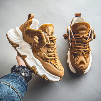Herr 2025 Höst Ny Tjocka Sulan Höjande Casual Sport Bekväma Mångsidiga Mjuk Sula Tonåring Pappa Trendiga sneakers Skor