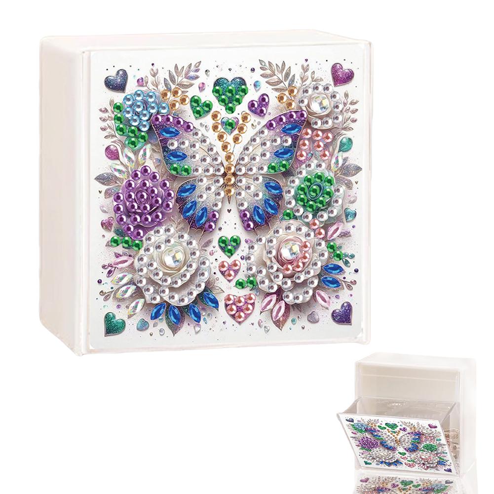 Diamond Art Organizer Box Plastic Wall Mount Organizer Diamond Painting Storage Box for Kitchen Bathroom Bedroom