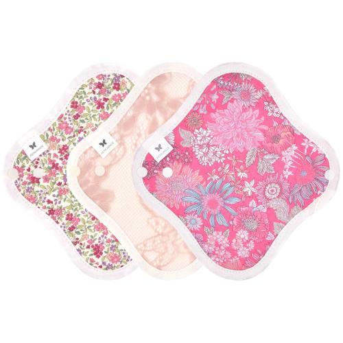 AENUANCE Cloth Pads for Mild Urinary Incontinence, 3-Piece Set, Thin, Absorbent, 2cc Capacity, SS, Non-Waterproof, AESST-3P-V13