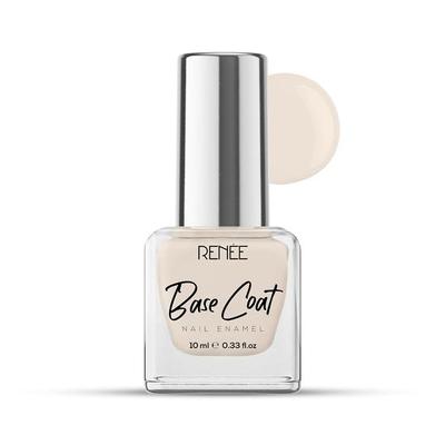 RENEE Base Coat Lak na nehty, rychleschnoucí, dlouhotrvající, receptura odolná proti odlupování s plným krytím, aplikace jedním tahem, průsvitná vrstva, 10 ml