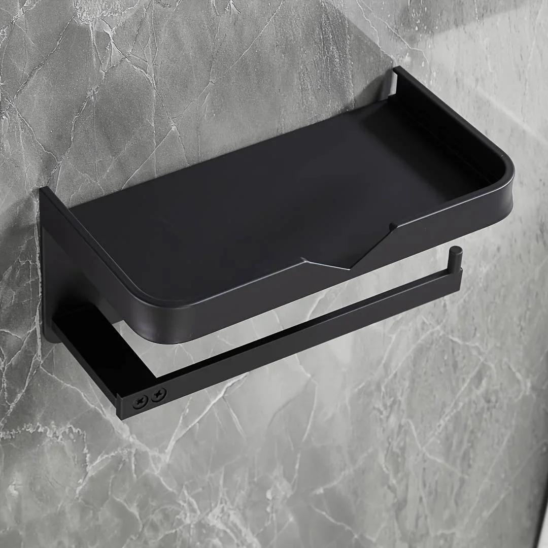 

Bathroom Paper Towel Rack, Non-perforated Bathroom Mobile Phone Roll Paper Storage Rack Paper Towel Box Toilet Paper Rack