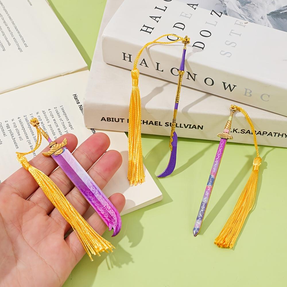 Kpop Metal Sword Bookmark Anime Fan Collectibles Bookworm Essential Bookmarks Student Campus Supplies Friend Birthday Gifts Multicolor Metal
