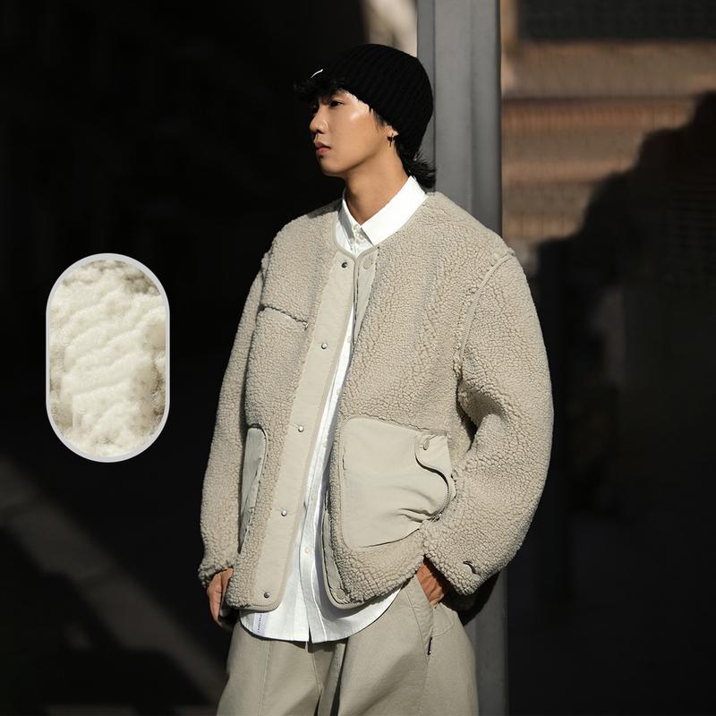 Li Ning CF Suo Round Neck Single Button Warm Long Sleeve Knit Sweater Men sweater Lime AFDU911-2