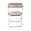 Folding Chair INS Style Folding Design Transparent Durable Sturdy Metal Foldable Chair for Party