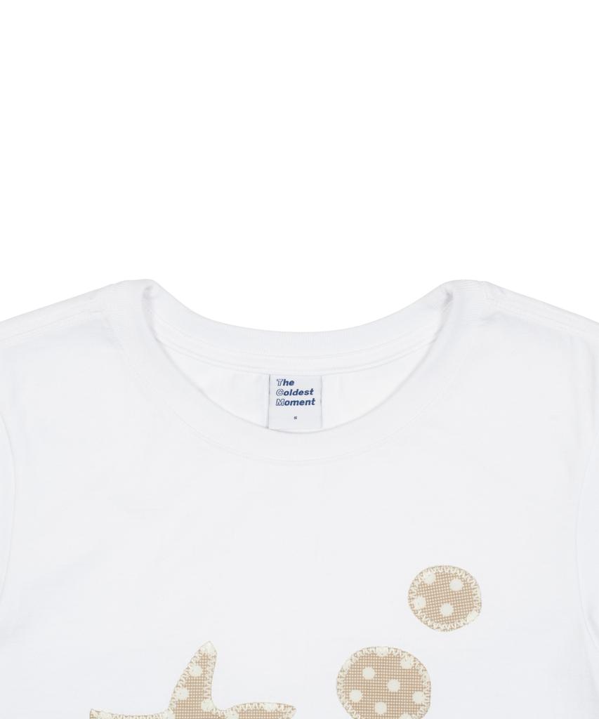 THE COLDEST MOMENT (W) Tcm Starfish Dot Patch T (White)