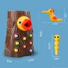 Montessori Educational Toys for Children Woodpecker Catch Worms Toy Toddler Kids Magnetic Games for Babi Development Busy Board