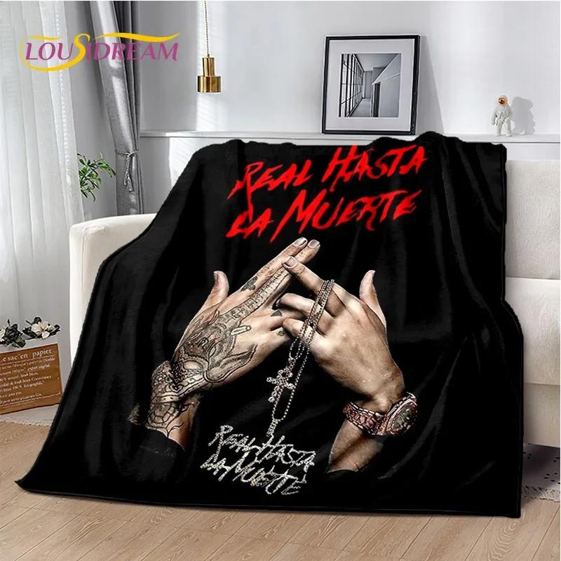 Free Anuel AA Rapper Hip Hop Soft Blanket,Soft Throw Blanket for Home Bedroom Bed Sofa Picnic Travel Cover Child Gift