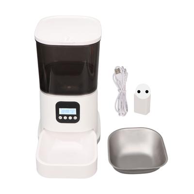 Automatic Dog Feeder Detachable Translucent Body 6L Smart Timed Dog Food Dispenser for Dogs Cats Pets 100‑240V EU Plug