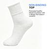 Plus Size Diabetic Socks Men Women Mid Calf Bamboo Fiber Antibacterial Odor Resistant Breathable Comfort Fit