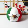 Peluche Polandball Australia Polonia Brasile Bielorussia Messico Portogallo Countryball Cuscino Ripieno Giocattoli Ciondolo per Borsa Regalo Cosplay