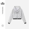 Beast Street Women's Retro Polka Dot Hoodie - American Style Casual Jacket