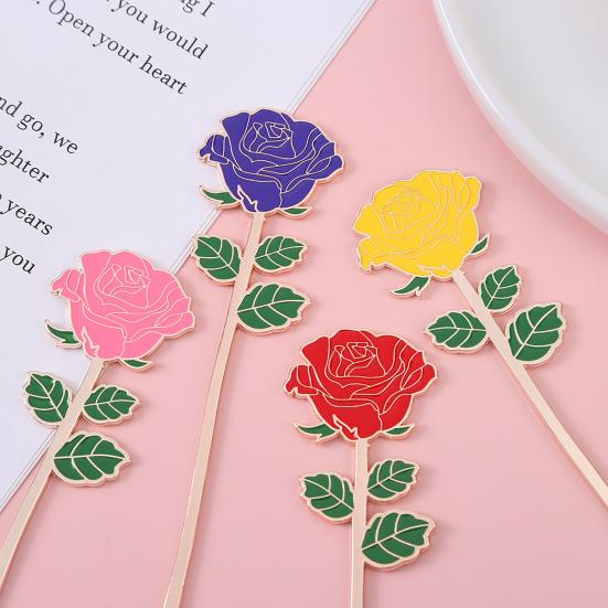 Rose Bookmark Exquisite Metal Book Page Holder Teacher Appreciation Gift for Reading Lovers Valentine's Day
