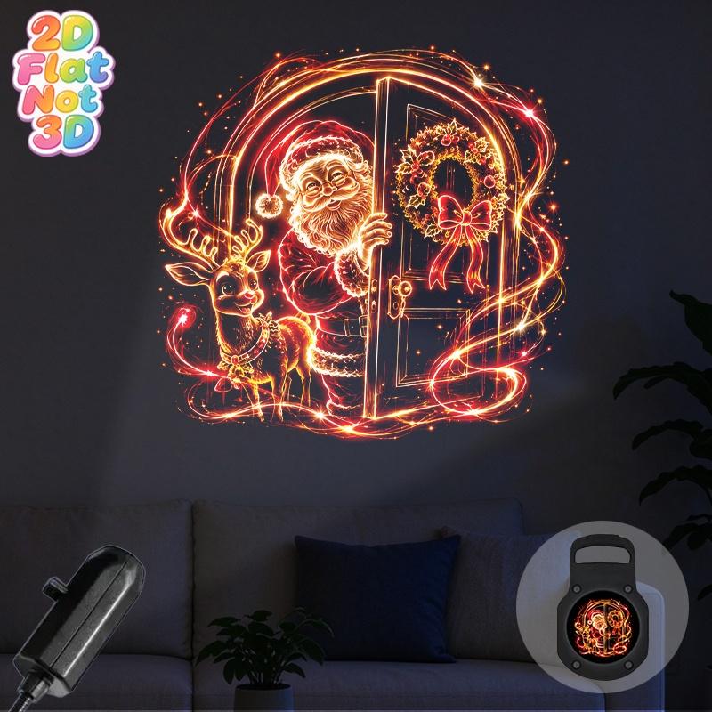 Usb Christmas Projector Light 12 Patterns Xmas Projection Lamp Flexible Gooseneck For Home Party Bedroom Decor Ambience Lighting