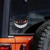 Waterproof Devil Smiley Car & Motorcycle Sticker - Cartoon Expression for Cross-Border Trade