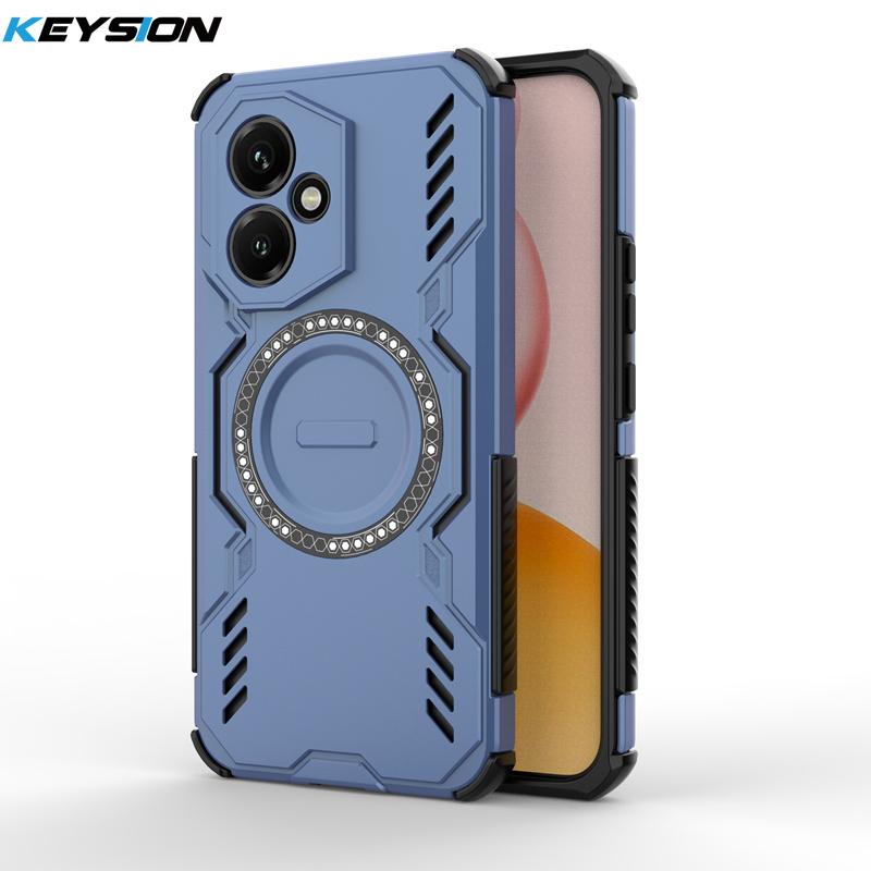 

КЕЙСИОН Полый чехол с охлаждением для HONOR 400 Pro 5G Магнитный охлаждающий противоударный чехол для телефона для Huawei Honor 400 5G for Honor 400 синий