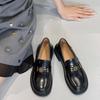 School Season Benefits~ 2025 Spring and Autumn New Leather Round Head Soft Sole Loafers Low Heel Shoes Comfortable Shallow Mouth Single Shoes