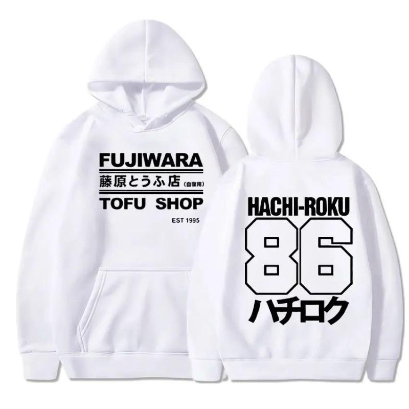 Initial D Manga Hachiroku Shift Drift Hoodie Men Long Sleeve Sweatshirts Women Harajuku Streetwear Pullovers Sudaderas