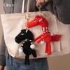Pony de pelúcia fofo engraçado de Natal e Ano Novo pingente tendência pingente personalizado boneca pequena pingente de bolsa